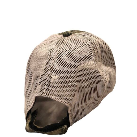 Mossy Oak Mesh and Fabric Hat with adjustable hook and loop closure - Picture 4 of 6